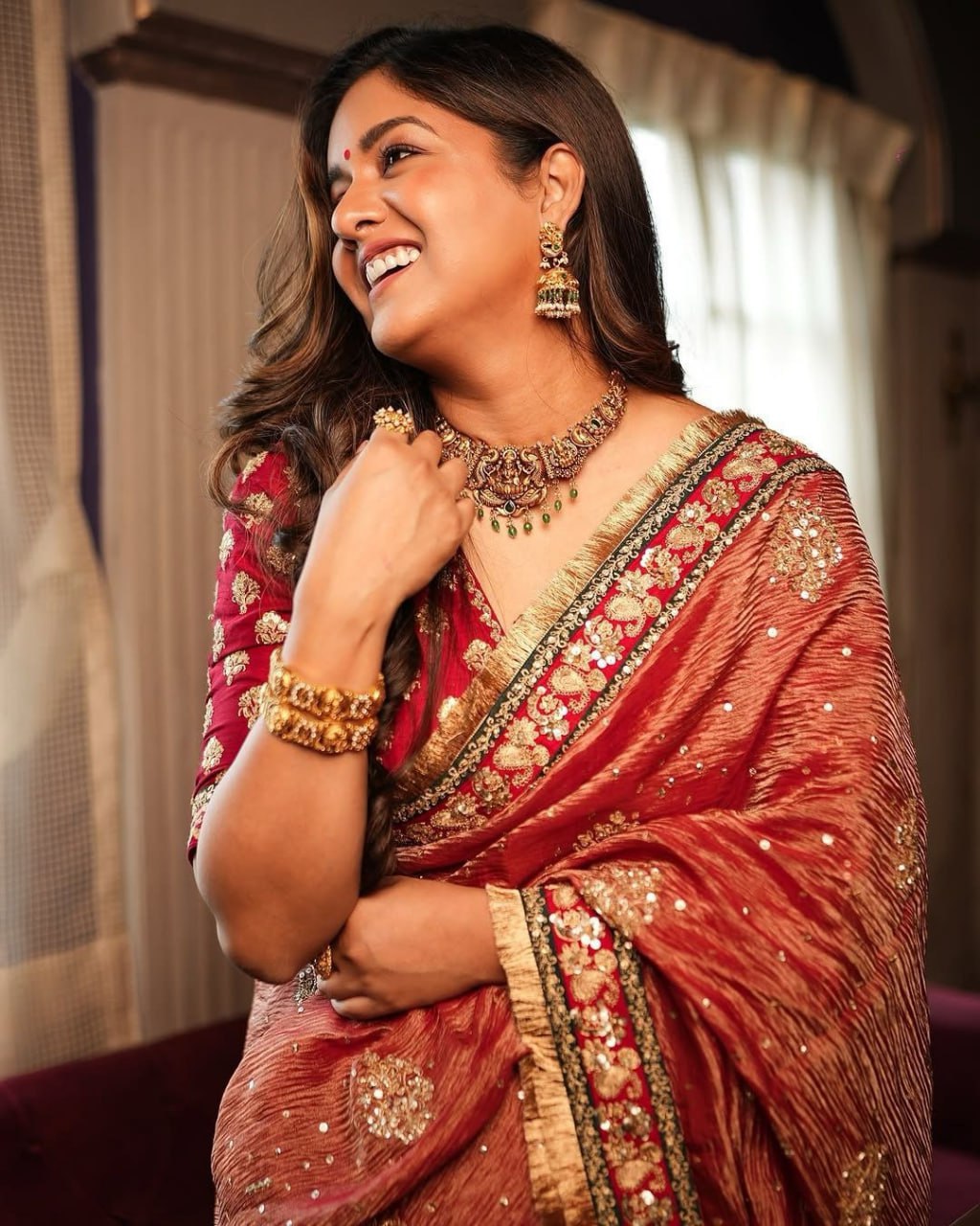 HEAVY SOFT BANARASI CRUSH SILK