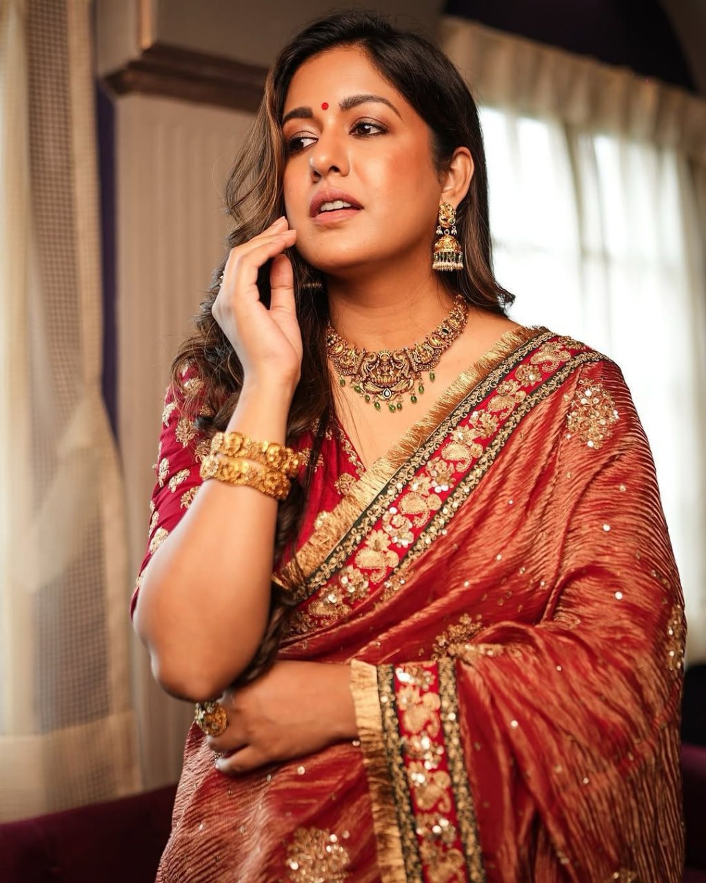 HEAVY SOFT BANARASI CRUSH SILK